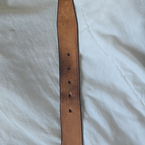 Coach Black Genuine Leather Belt with Silver Buckle As Is Rare Vintage - Picture 12 of 12